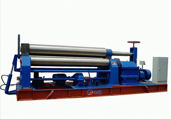 對稱(cheng)式三輥卷闆(pǎn)機 對稱式三輥(gǔn)卷闆機