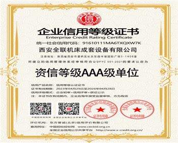 資信(xin)等級AAA級(ji)單位